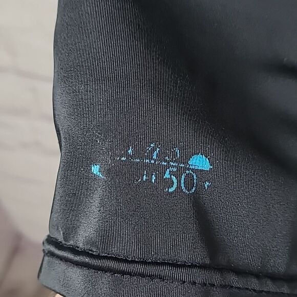 O’NEILL Youth Large black Rashguard Short Slv Skins 50+ UV Protection Rash Guard - Picture 5 of 6